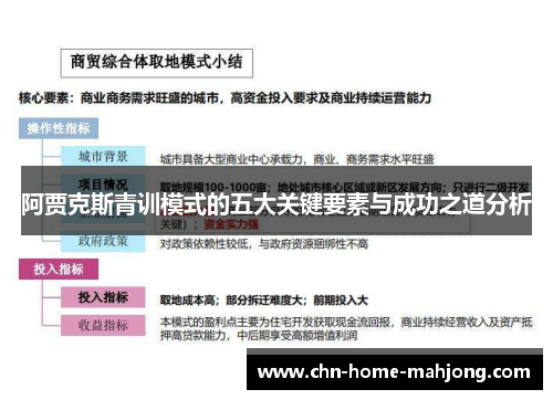 阿贾克斯青训模式的五大关键要素与成功之道分析